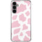 Pink Cow Print Galaxy S24 Plus Clear Case